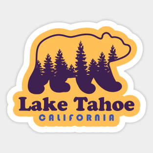 Lake Tahoe Tie Dye Bear California  Hippie CA Sticker